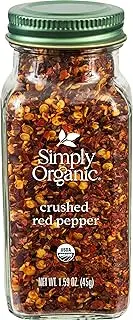 Simply Organic Crushed Hot Red Pepper Large Glass, 45g