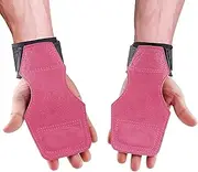 TAVIEW Weight Lifting Wrist Hooks Straps for Maximum Grip Support for Women (Macaron Pink) (TW0032)