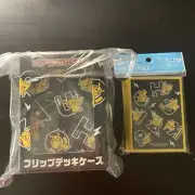 Pokemon Center Japanese Pikachu Deck Box BK Card Protector and Sleeves US Seller