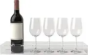 Wine Tasting Board, Large Capacity Acrylic Wine Serving Tray, Stylish Drinkware Storage Board for Kitchen, Perfect for Dining Room, Restaurant, and Farmhouse Entertaining