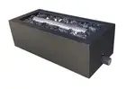 Four Seasons Courtyard 10,000 BTU Gas Tabletop 14 Inch Stainless Steel Fire Pit