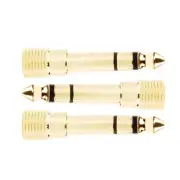 6.35mm Male To 3.5MM Female Jack Plug Mini Audio Adapter Headset Microphone