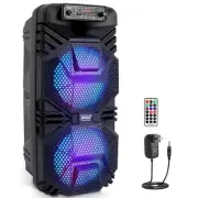 600 Watt Bluetooth Karaoke PA Speaker System with Multi Color LED Lights