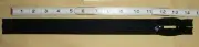 Zipper Double pull 15" Handbag Coiled zipper two way head to head sliders Black