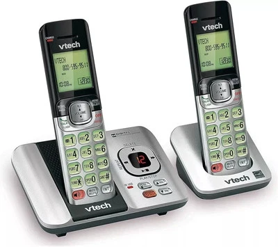 VTech DECT 6.0 Cordless Phone Answering System w/Caller ID Waiting 2 Handset NEW