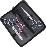 HONITANO Stainless Steel Hair Cutting Shears Set Professional Hairdressing Scissors for Family Salon Use Thinning Flat Cut Tools Corrosion Durable Design