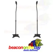 Pair ASHTEC Speaker Stands Rear Home Theatre Surround Sound Satellite Speakers