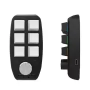 Gaming Mini Programming Macro Keyboard RGB Custom Knob Keyboard 6 Keys 1 Knob