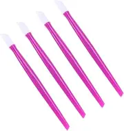 Healvian Ergonomic Handle Nail Cuticle Pusher Cleanser Set for Home Manicure Art