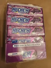HI CHEW Grape Box of Fifteen 1.76 oz Chewy Taffy Candy Total 1.65 lbs
