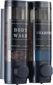 Shampoo and Conditioner Dispenser Bathroom Shower Soap Dispenser Wall Mounted Sh