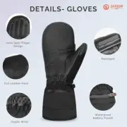 SAVIOR HEAT 3.0 Upgraded Heated Mittens 7.4V 3000mAh Bluetooth - Large