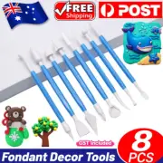 8pcs Flower Modelling Tools Paste Cookie Kit NT Cake Fondant Decorating Set