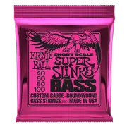 Ernie Ball Super Slinky Nickel Wound Short Scale Bass Strings-45-100 Gauge