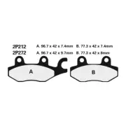 Set Pills Of Brake NISSIN 2p212ns Tra. xtz750 89 for Moto