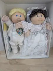 RARE Tsukuda Wedding Set Cabbage Patch Kids Made in Japan Bride Groom Combo