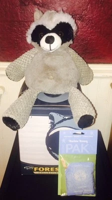 New In Box Scentsy Buddy Rowan The Raccoon Retired Rare WITH scent Pak