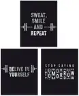 Summit Designs Workout Quote Inspiration Wall Art Decor Prints - Set of 3...