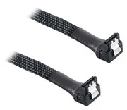 CableMod Dual Right Angle SATA 3 Cable Black 45cm