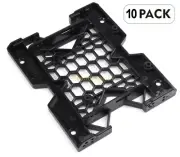 10x 5.25" to 2.5" SSD 3.5" HDD Hard Drive Tray Cooling Fan Adapter Mounting Rack