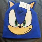 New Youth Sonic The Hedge Hog Beanie And Glove Set