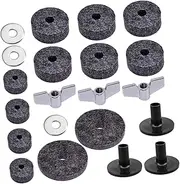 COSMEVIVI Practical Drum Set Felt Pads 21pcs Drum Kit Gadgets Cymbal Replacement Accessories