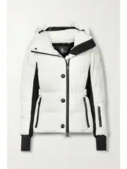 [Moncler Grenoble] Moncler Grenoble - Guyane Hooded Jersey-trimmed Quilted Shell Down Jacket - White - 2 2 White