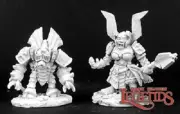 Reaper Dark Heaven Legends 02988 Duergar Cleric and Golem RPM2