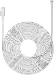 9M/29.5ft Charging Power Cable Fits for Arlo Pro, Arlo Pro 2, Arlo GO, Arlo Light Weatherproof Indoor/Outdoor Flat Cable Alu um Alloy cro USB Cable Charging/Power Cord Without Plug, 1 Pack-RAYWE