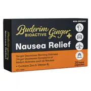 [Buderim Ginger] Buderim BioActive Ginger+ Nausea Relief 20 Capsules
