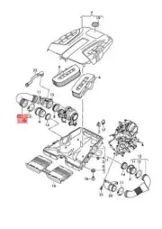 NEW AUDI VW AUDI Q8 Q7 TOUAREG 4MB 4MG 4MN CR7 INTAKE HOSE 057129616B ORIGINAL