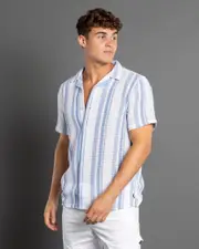 [Lucid] Lucid Men's Equator Short Sleeve Shirt in White Size XL XL White