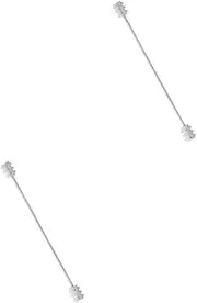 [LIFKOME] Tie Pin Collar Bar Collar Stay Tie Bar Lapel Pin Tie Clip Tie Clasp Costume Accessories Collar Pins Suit Pins Suit Accessories Men Shirt Pin for Men Suit Pin for Men Alloy Silver
