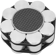 Record Weight Clamp Turntable Disc Stabilizer Premium Aluminum Alloy Stainless Steel Carbon Fiber Construction Silicone Bottom Vibration Damping for Record Player Enthusiasts