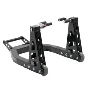 BikeTek Aluminium Box Front Motorcycle Paddock Stand Black Universal Motorbike