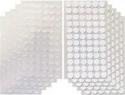 Transparent Sticky Back Thin Clear Dots with Adhesive Hook & Loop Coins Tapes