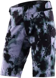 Troy Lee Designs Lilium Watercolor Lilac Ladies Bicycle Shorts, black-purple, Size S for Women Black Purple