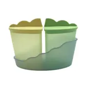 Tupperware Impressions Condiment Sugar Creamer Caddy Set #3135