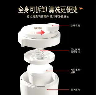 德國刨冰機擺攤家用小型綿綿冰機制冰沙冰雹冰機手搖不插電碎冰機 全館免運