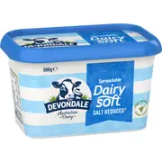 Devondale Dairy Soft Salt Reduced Spreadable Butter 500g
