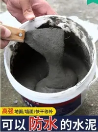 在飛比找樂天市場購物網優惠-水泥修補墻面地面白水泥堵漏王快幹速幹防水補漏砂漿家用填縫膠泥