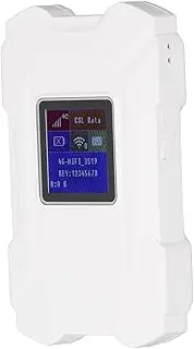 4G Mobile Hotspot for 32 Users, Modem Router with Sim Card Slot 1.44 Inch Screen Portable Hotspot Fast Hotspot Router for Travel for Americas Europe Australia (White)
