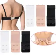 6 Pc Elastic Bra Extenders Soft Strap Extension Adjustable 2 Hooks 2 Rows