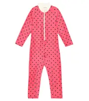 [Mini Rodini] Mini Rodini Polka-dot rashguard swimsuit M 1/3 pink