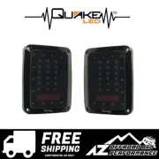 Quake LED Tempest Smoked Blackout Tail Lights Kit for 07-18 Jeep Wrangler JK JKU (for: Jeep)