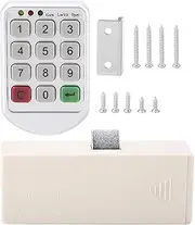 Electronic Cabinet Lock Kit Set, ABS Plastic Panel Digital Electronic Intelligent Password Keypad Number Cabinet Door Code Lock for Office Cabinets, DrawerAccess Control System
