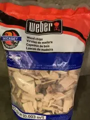 Weber Hickory Wood Chips, 2 lb - 192 cu in