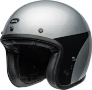 Bell Custom 500 Chassis Jet Helmet, black-silver, Size XL for Men Black Silver