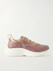 [APL ATHLETIC PROPULSION LABS] APL ATHLETIC PROPULSION LABS - Streamline Metallic Rubber-trimmed Mesh Sneakers - Brown - US6 US 6 Brown