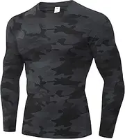 [SPVISE] 1 or 3 Pack Men's Compression Shirts Long Sleeve Workout Gym T-Shirt Running Top Cool Dry Sports Baselayer Undershirts